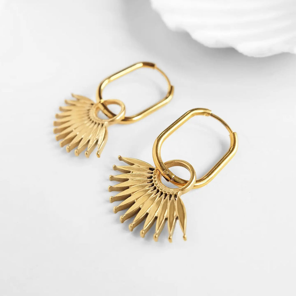 Palma Leaf Earrings