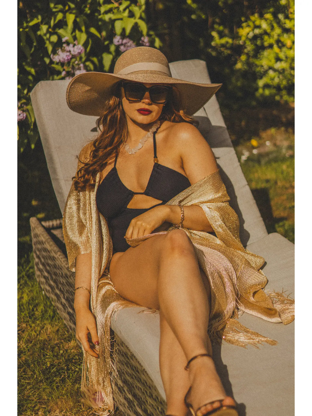 Solstice Tassel Kimono Gold