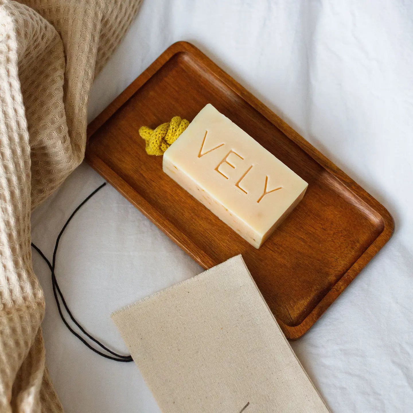 Natural Handmade Soap On A Rope "Italian Summer"