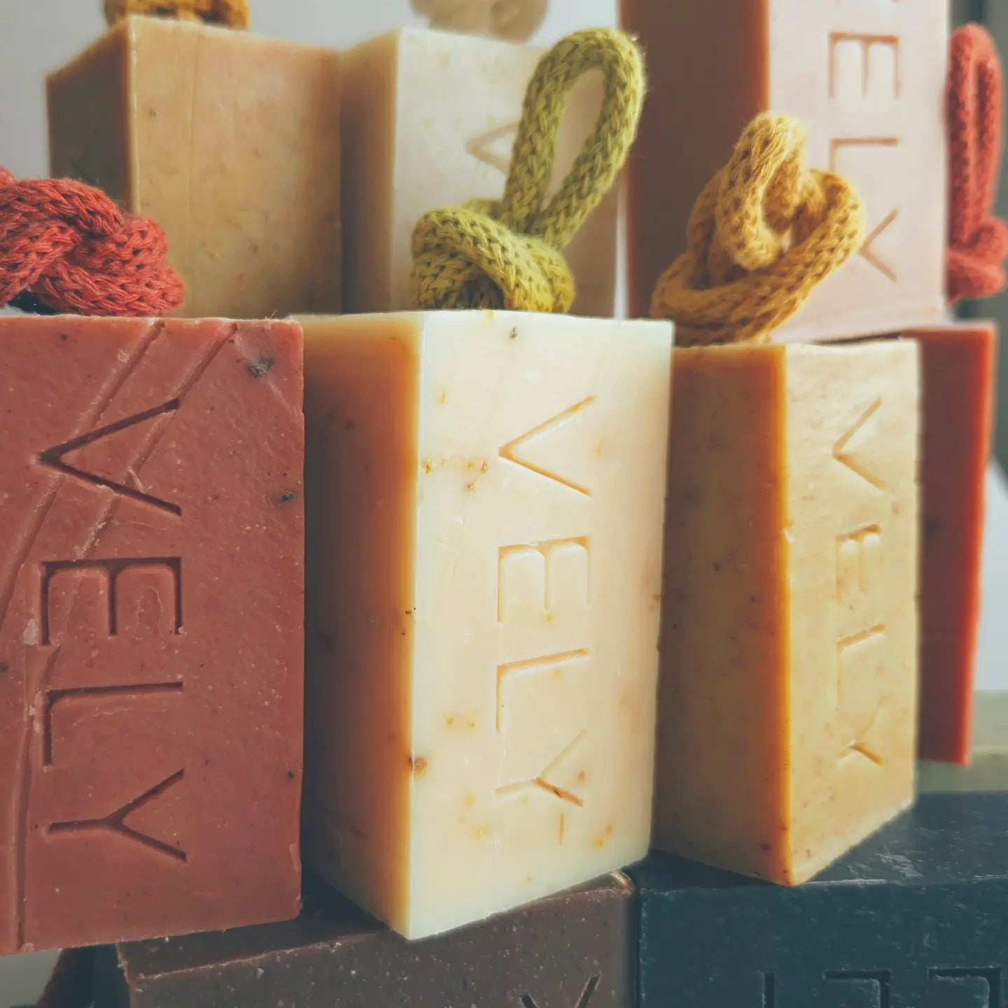 Natural Handmade Soap On A Rope "Italian Summer"