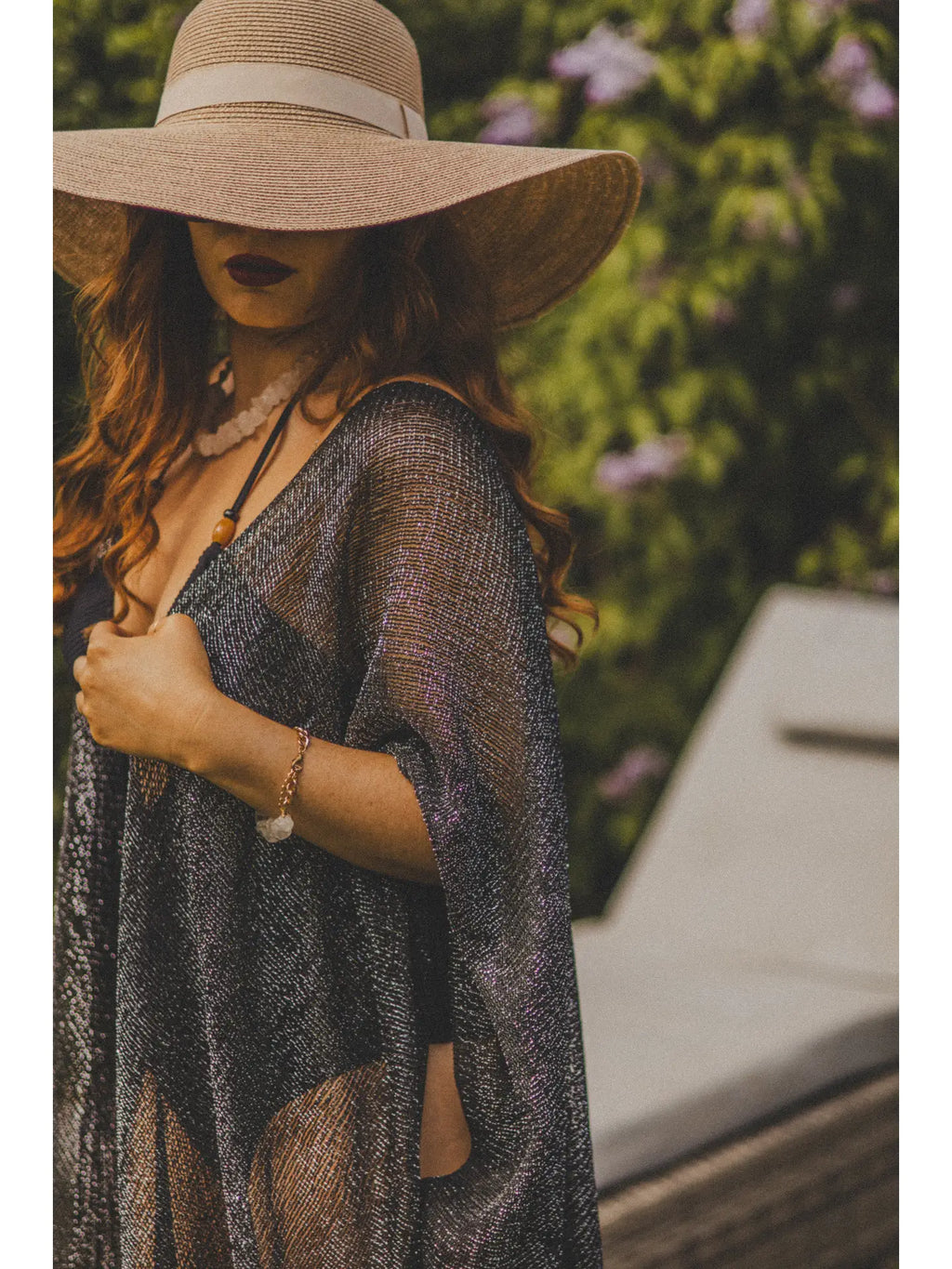 Solstice Tassel Kimono Black