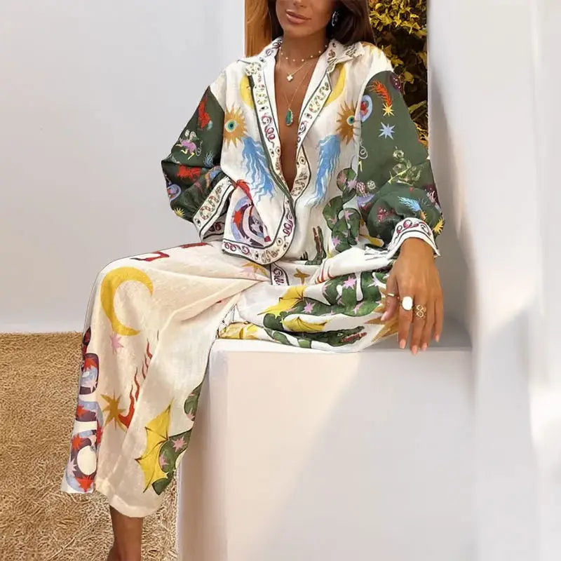 Fire & Moon Co-Ord Set