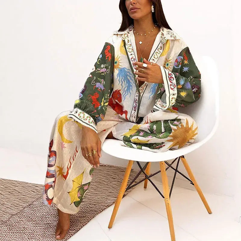 Fire & Moon Co-Ord Set