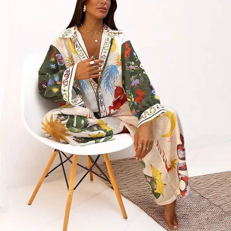 Fire & Moon Co-Ord Set