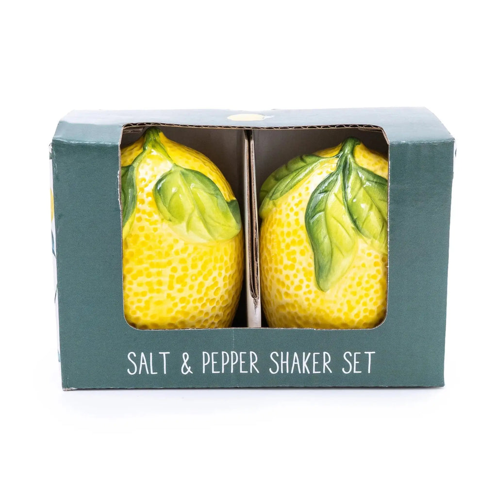 Salt and Pepper Pots in Gift Box Mediterranean Lemon 6PK