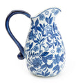 Sumatra Blue & White Large Ceramic Jug 9" 1PK