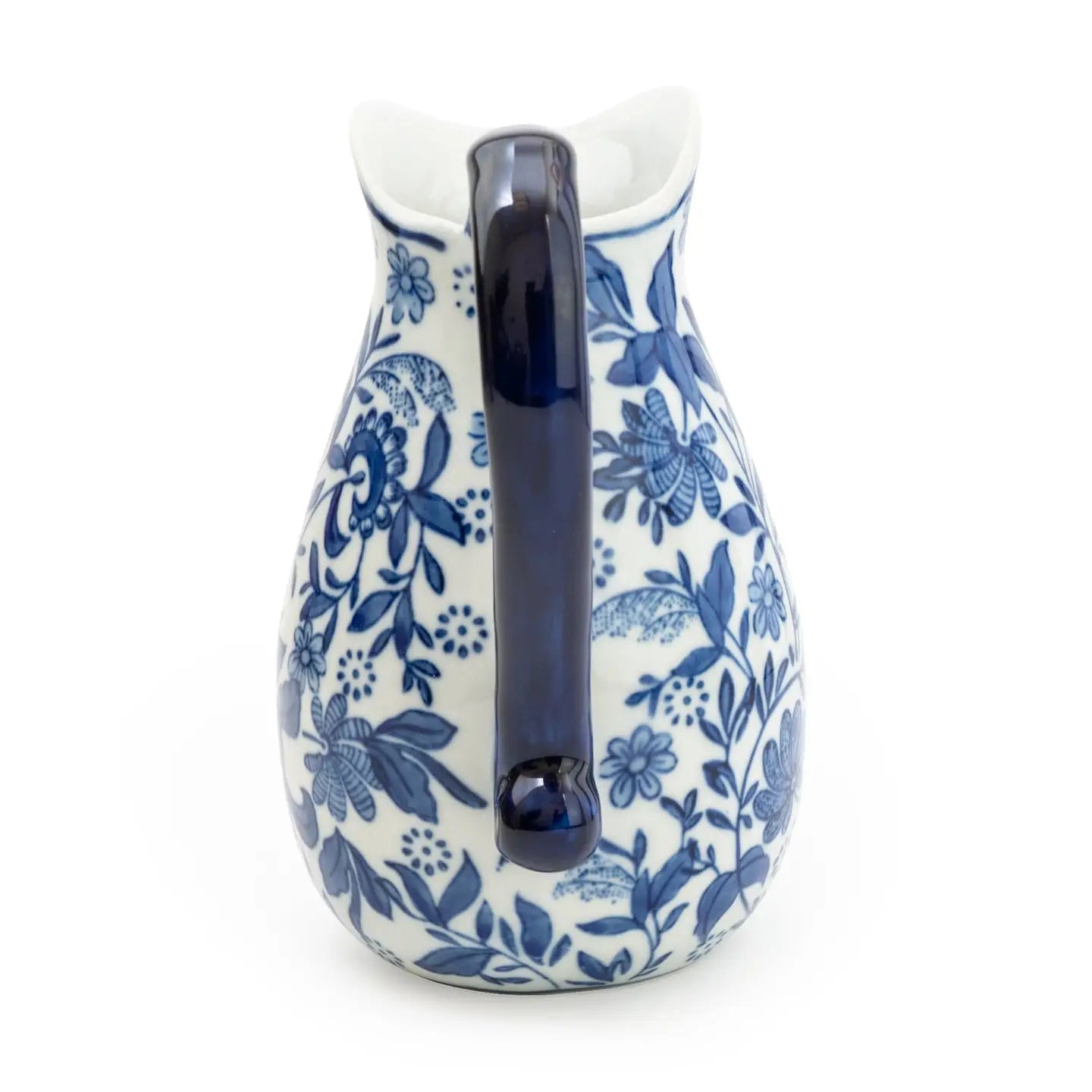 Sumatra Blue & White Large Ceramic Jug 9" 1PK