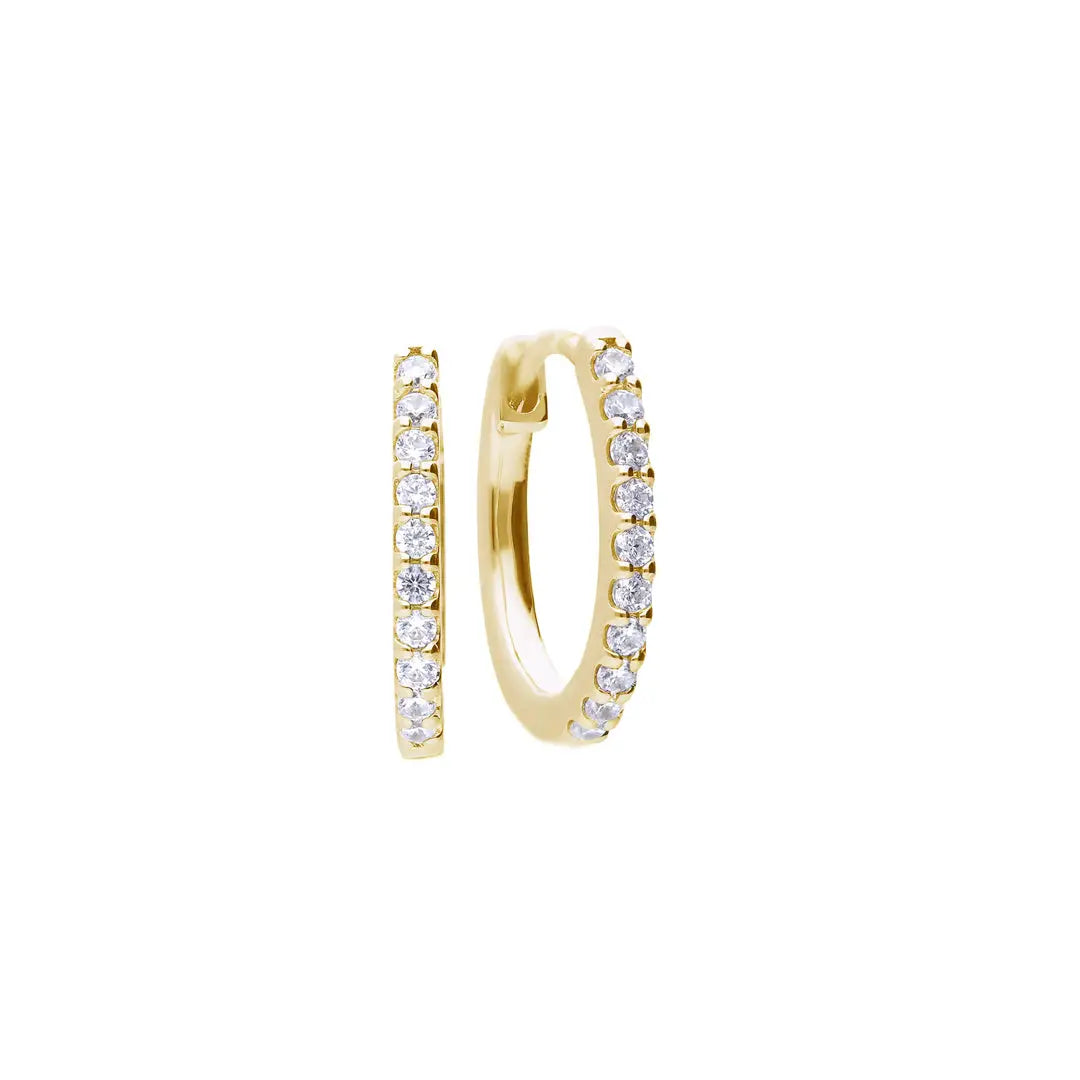 Zirconia Hoop Earrings