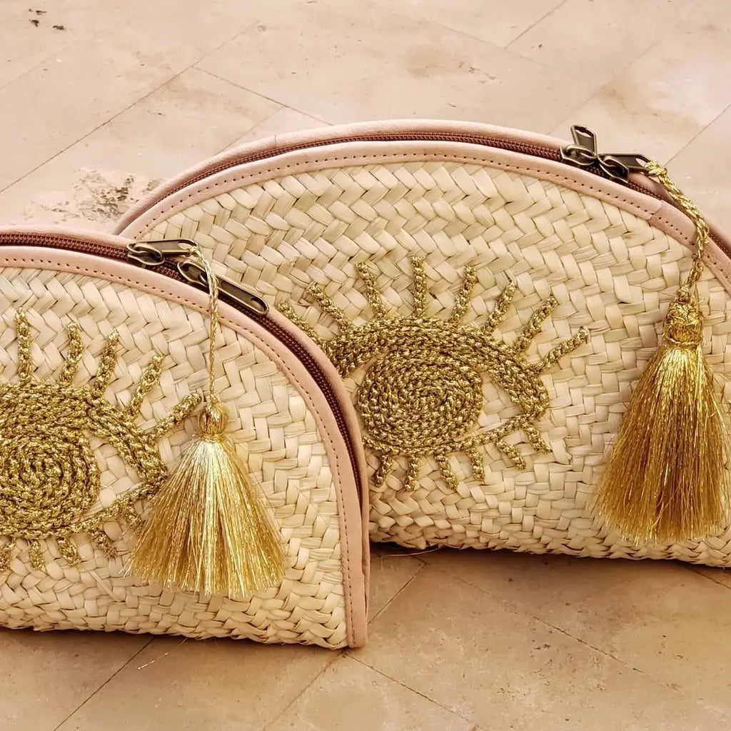 Straw Clutch, Straw Handbag, Pochette En Palme, Straw Bag