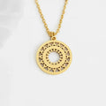 Gold Mandala Necklace