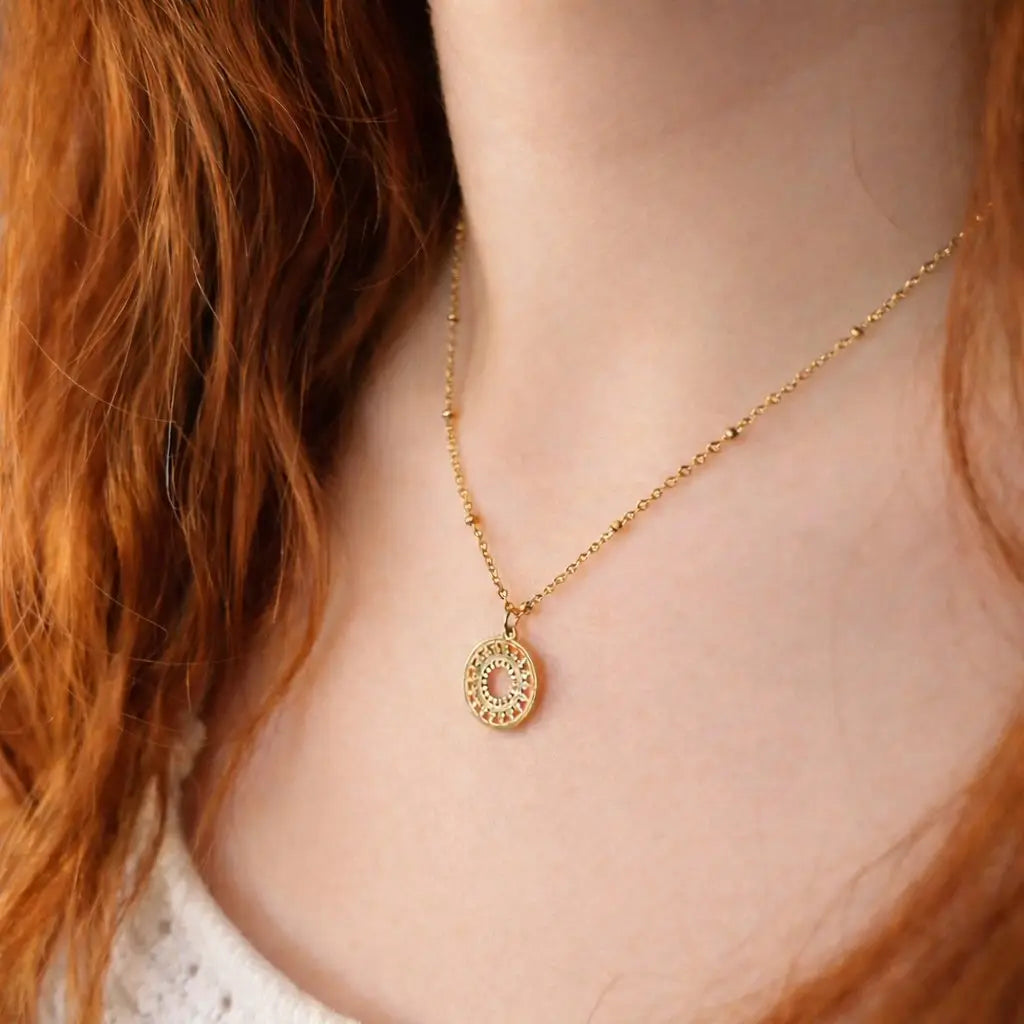 Gold Mandala Necklace