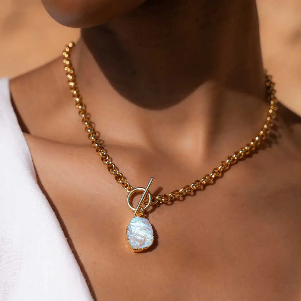 Deity Moonstone Necklace