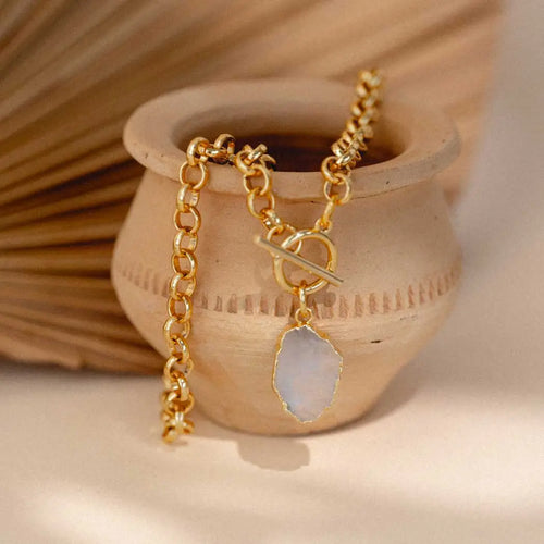 Deity Moonstone Necklace